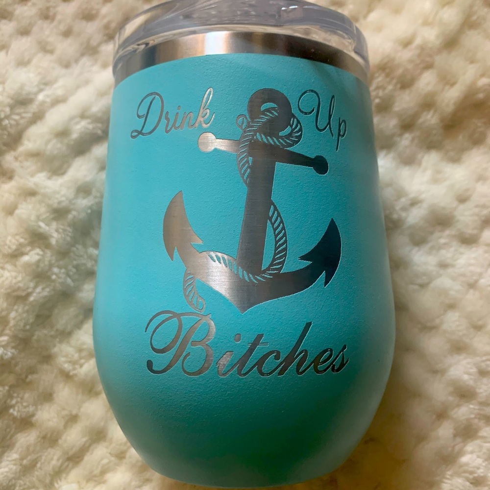 Insulated wine Togo cup “Drink up B***”